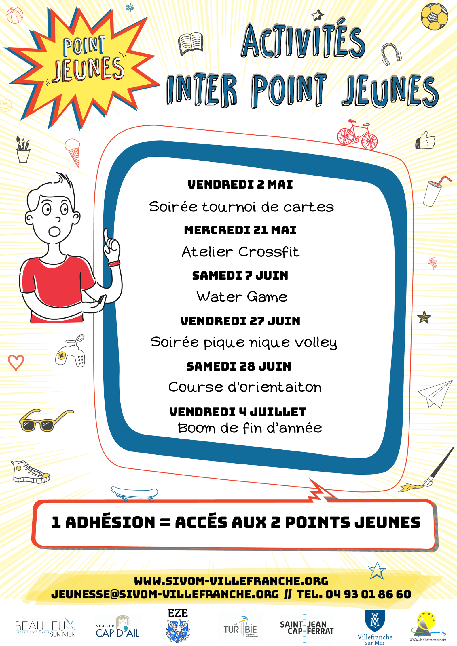ACTIVITES INTER POINT JEUNES MAI JUIN JUIL 2025