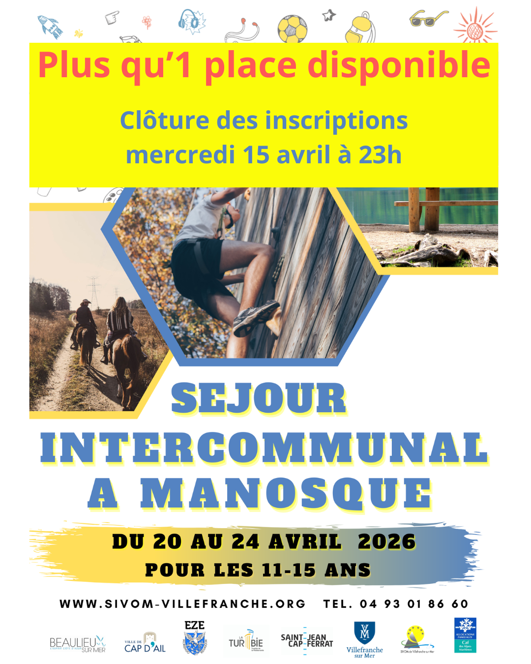 Plus qu’1 place disponible