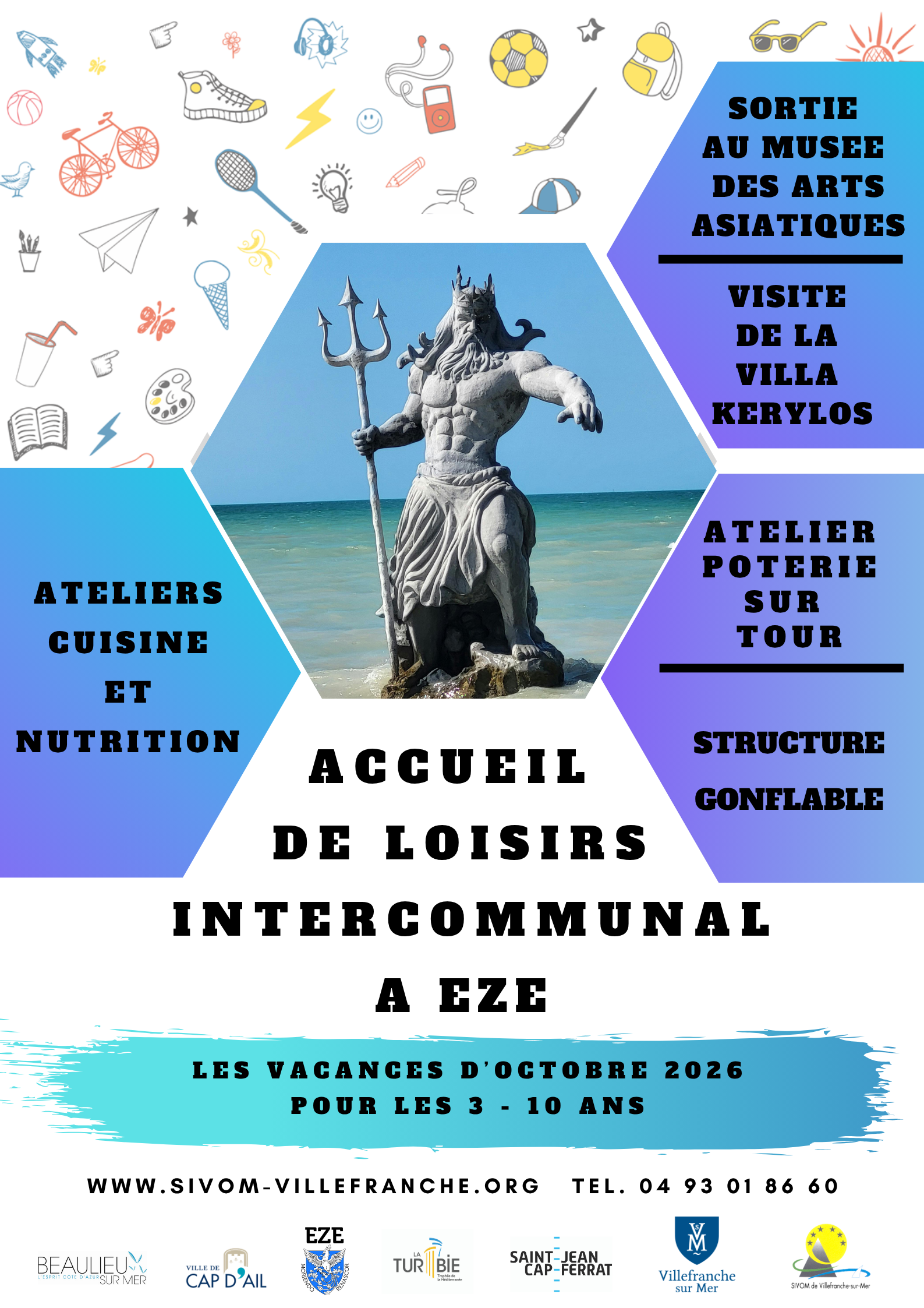 AFFICHE EZE VACANCES OCTOBRE 2026